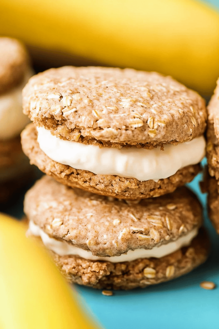 Banana oatmeal cream pies