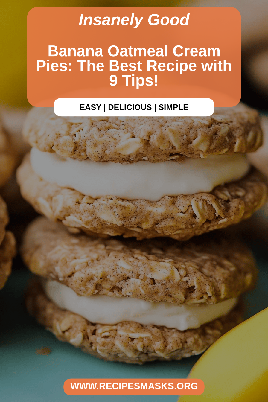 Banana oatmeal cream pies final dish beautifully presented and ready to serve