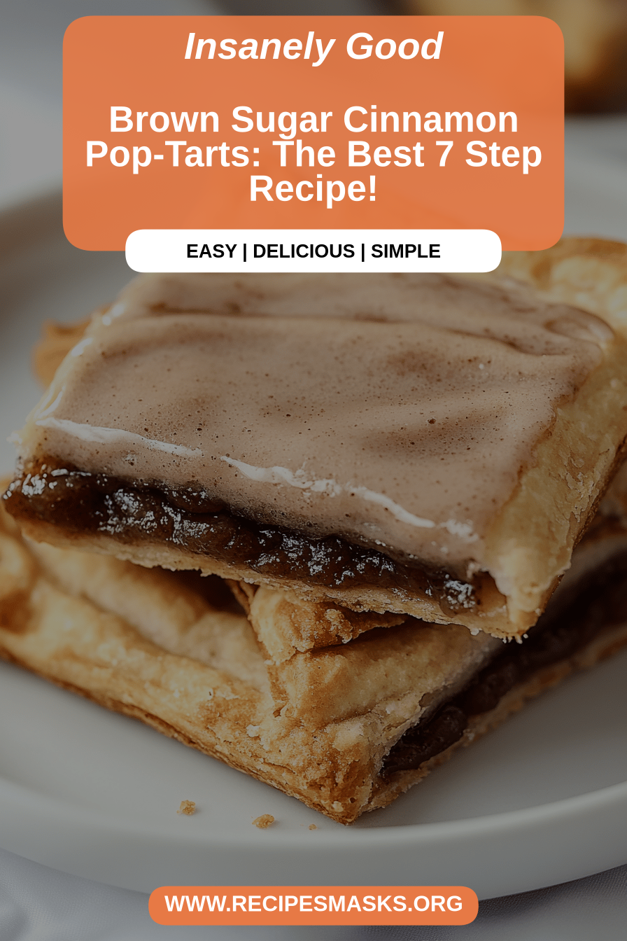 Brown Sugar Pop-Tarts final dish beautifully presented and ready to serve