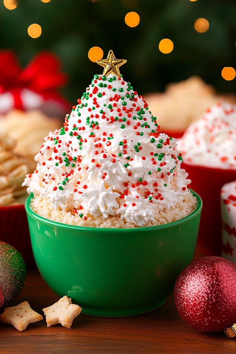 Christmas tree cake dip