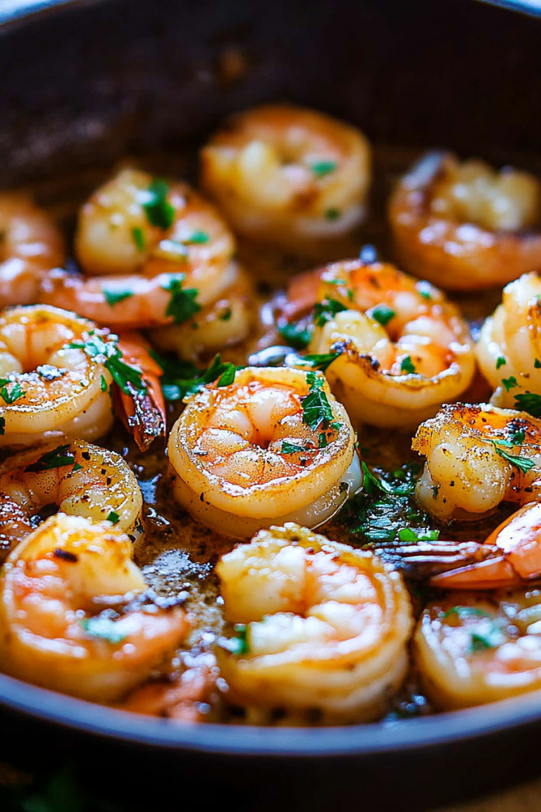 Garlic Butter Shrimp Skillet