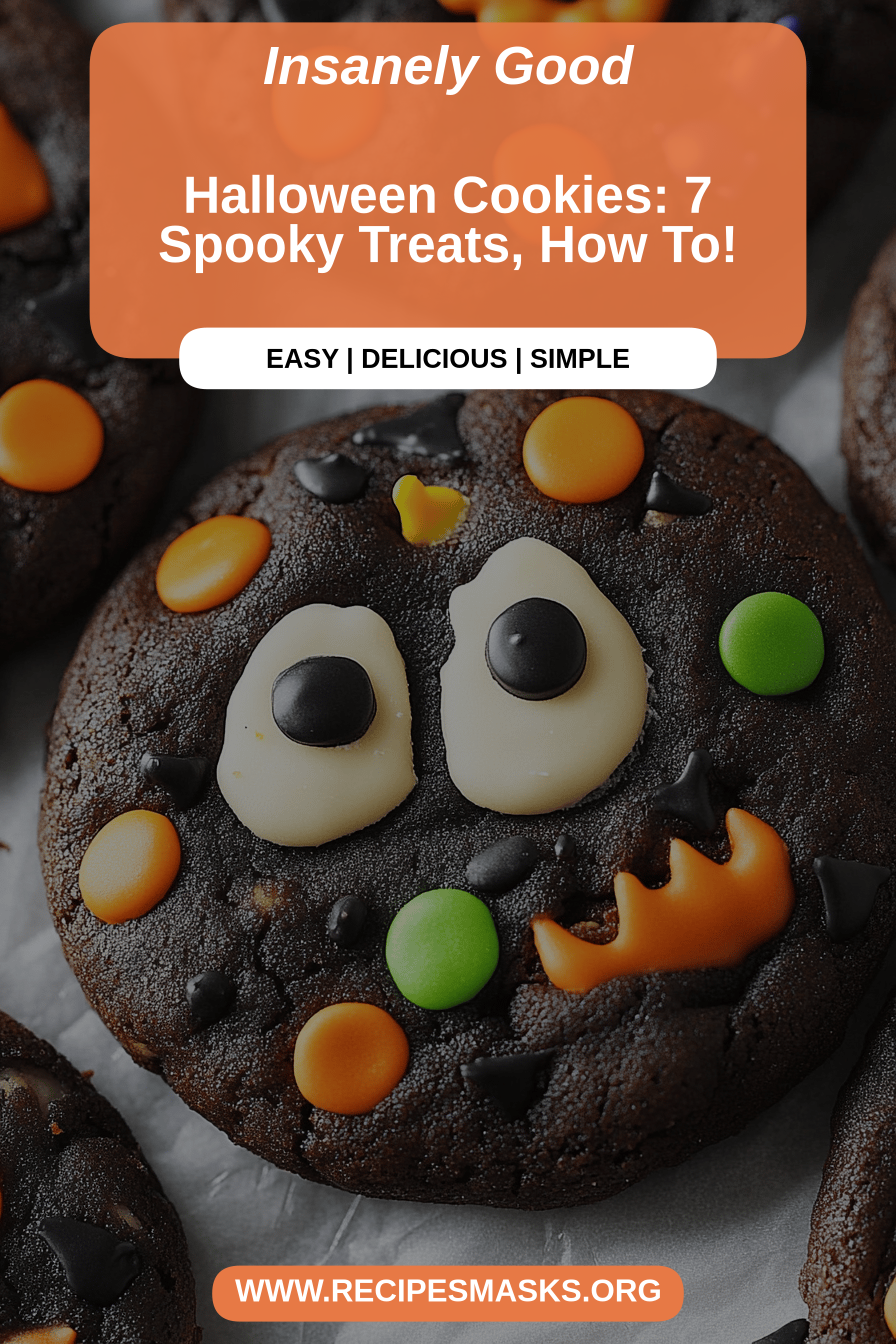 Halloween cookies final dish beautifully presented and ready to serve