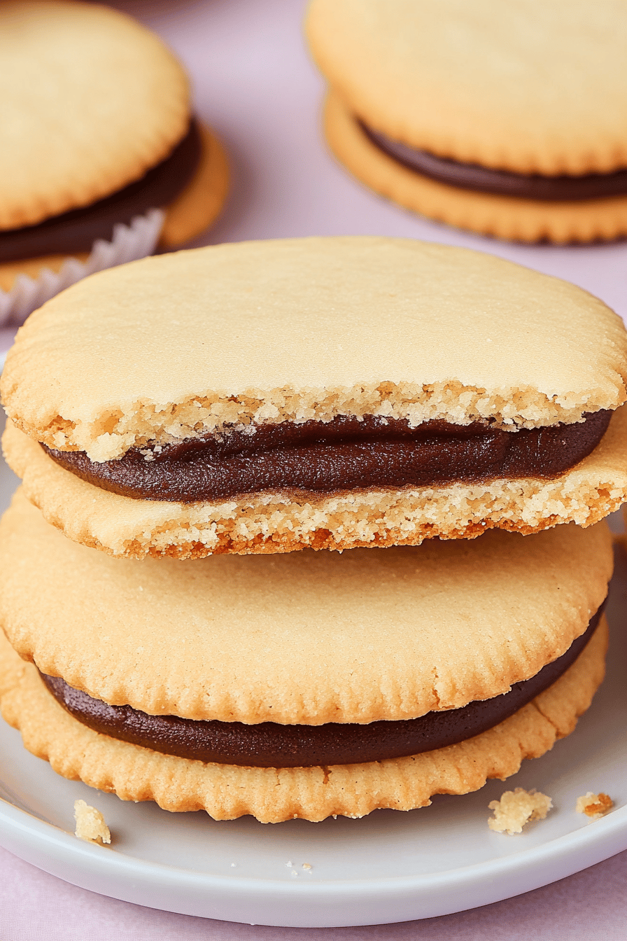 Milano cookies slice on plate showing perfect texture and swirl pattern