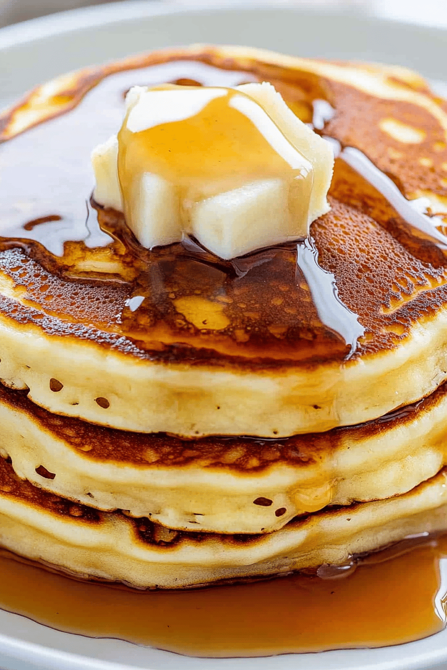 Pancakes ingredients organized and measured on kitchen counter
