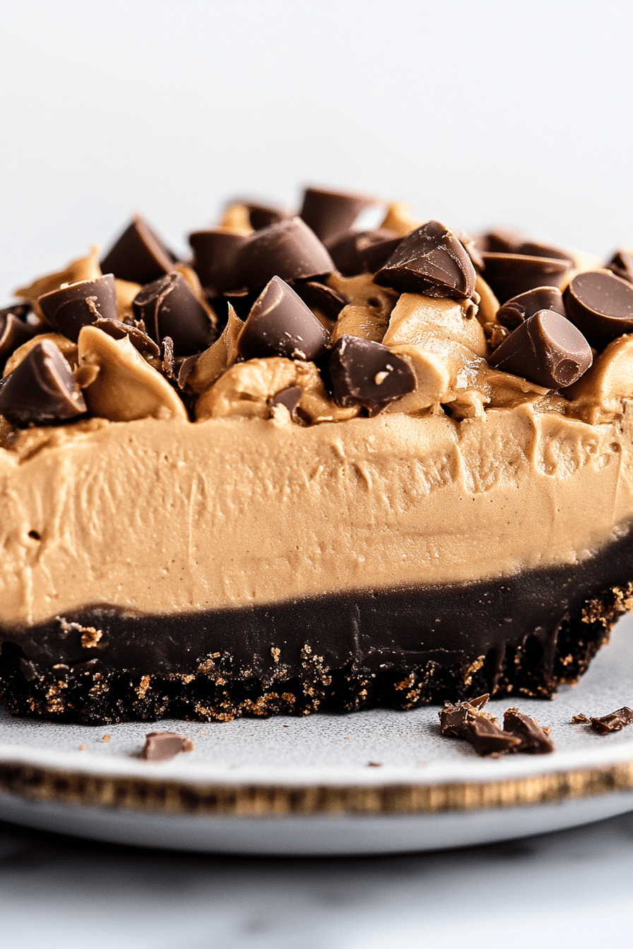Peanut Butter Pie ingredients organized and measured on kitchen counter