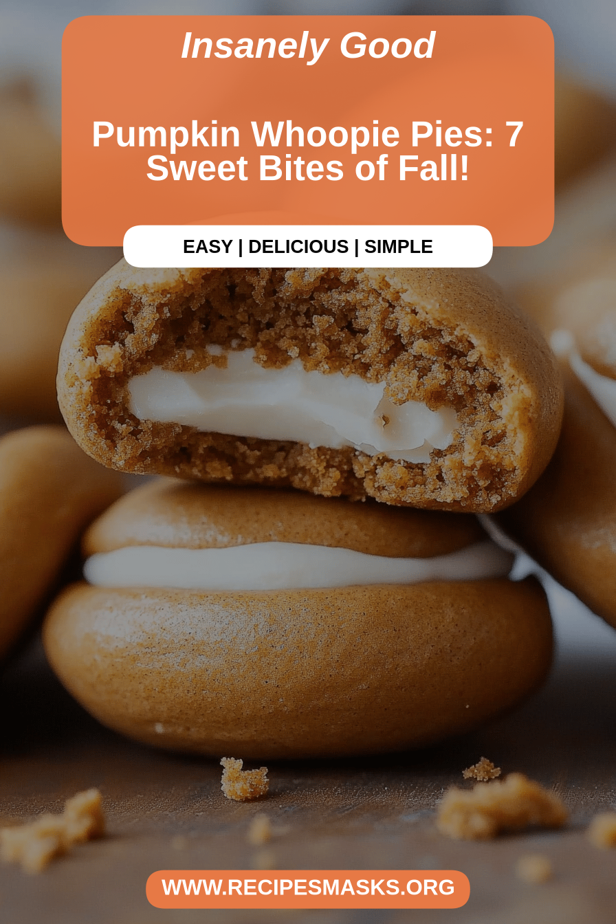 Pumpkin Whoopie Pies final dish beautifully presented and ready to serve