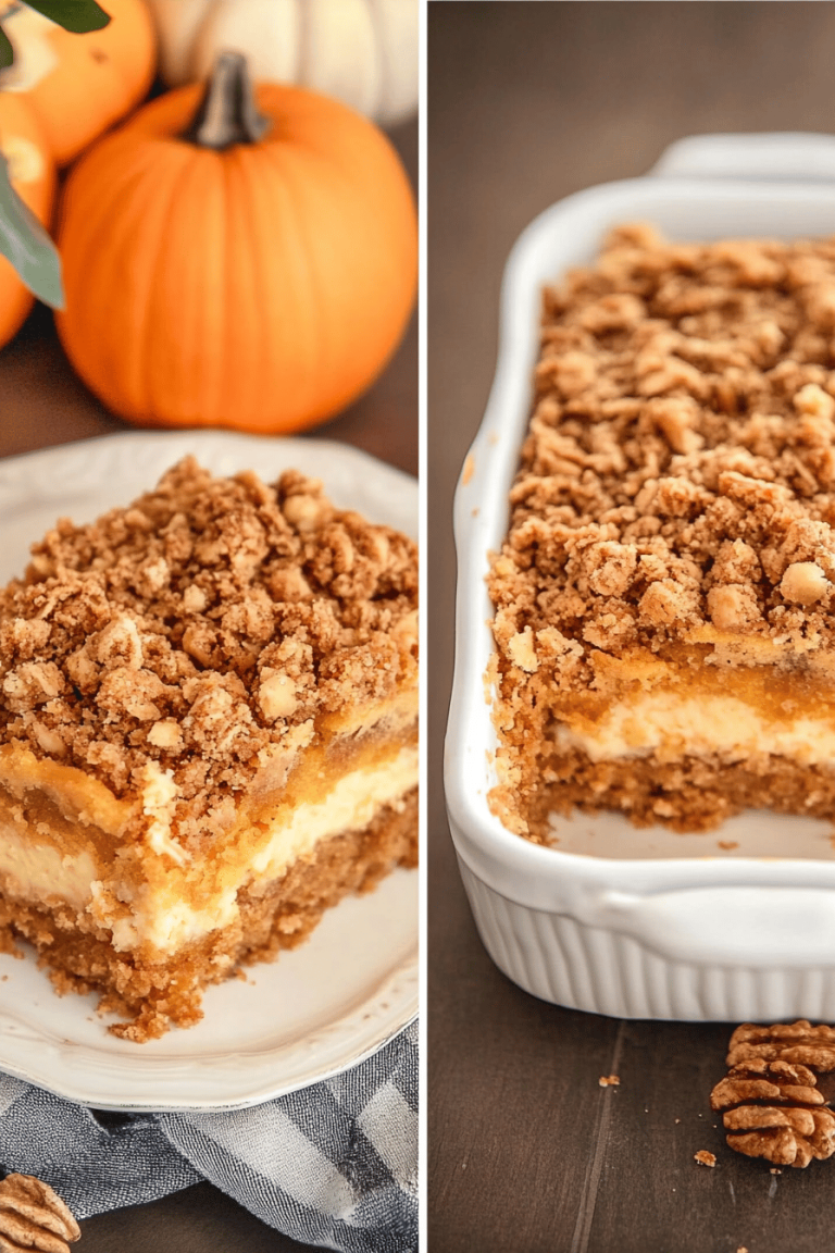 Pumpkin crumble cake