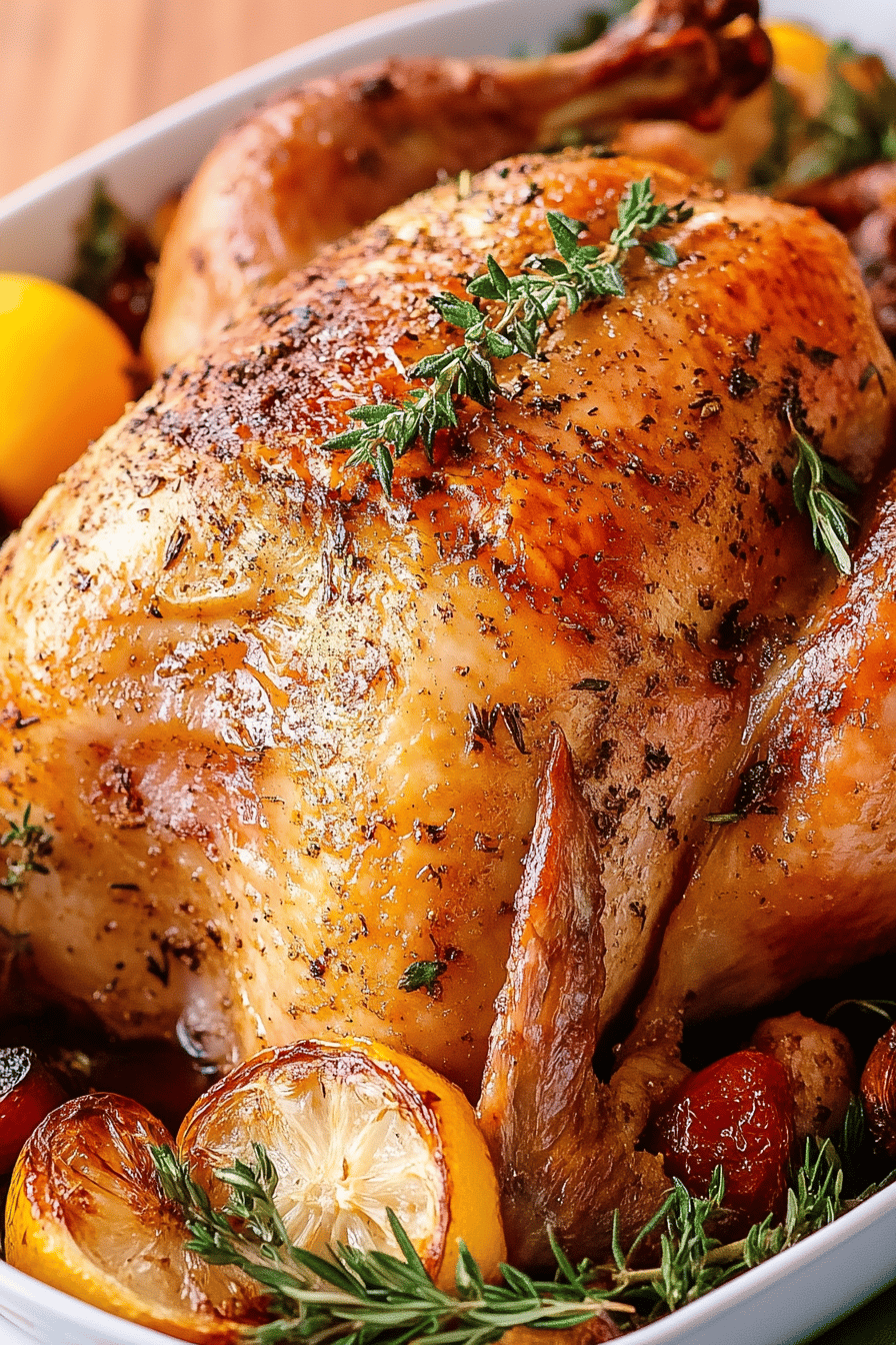 Roast turkey slice on plate showing perfect texture and swirl pattern