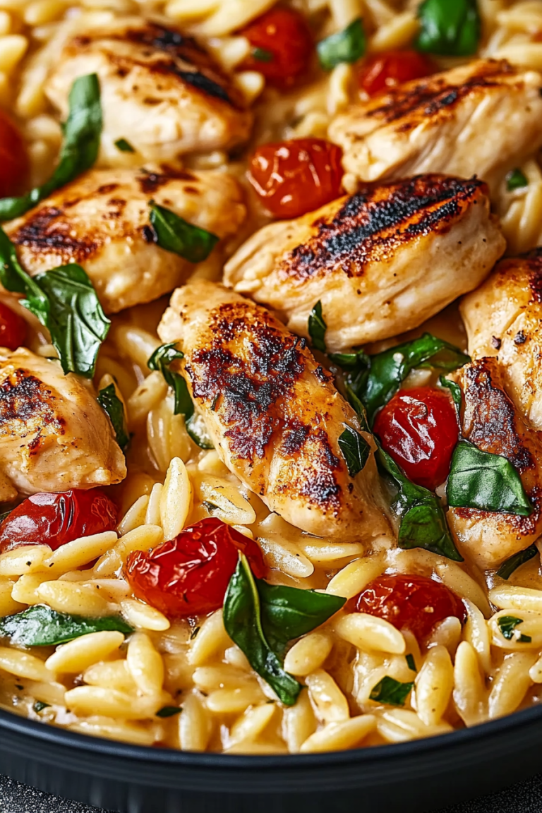 Tuscan chicken orzo