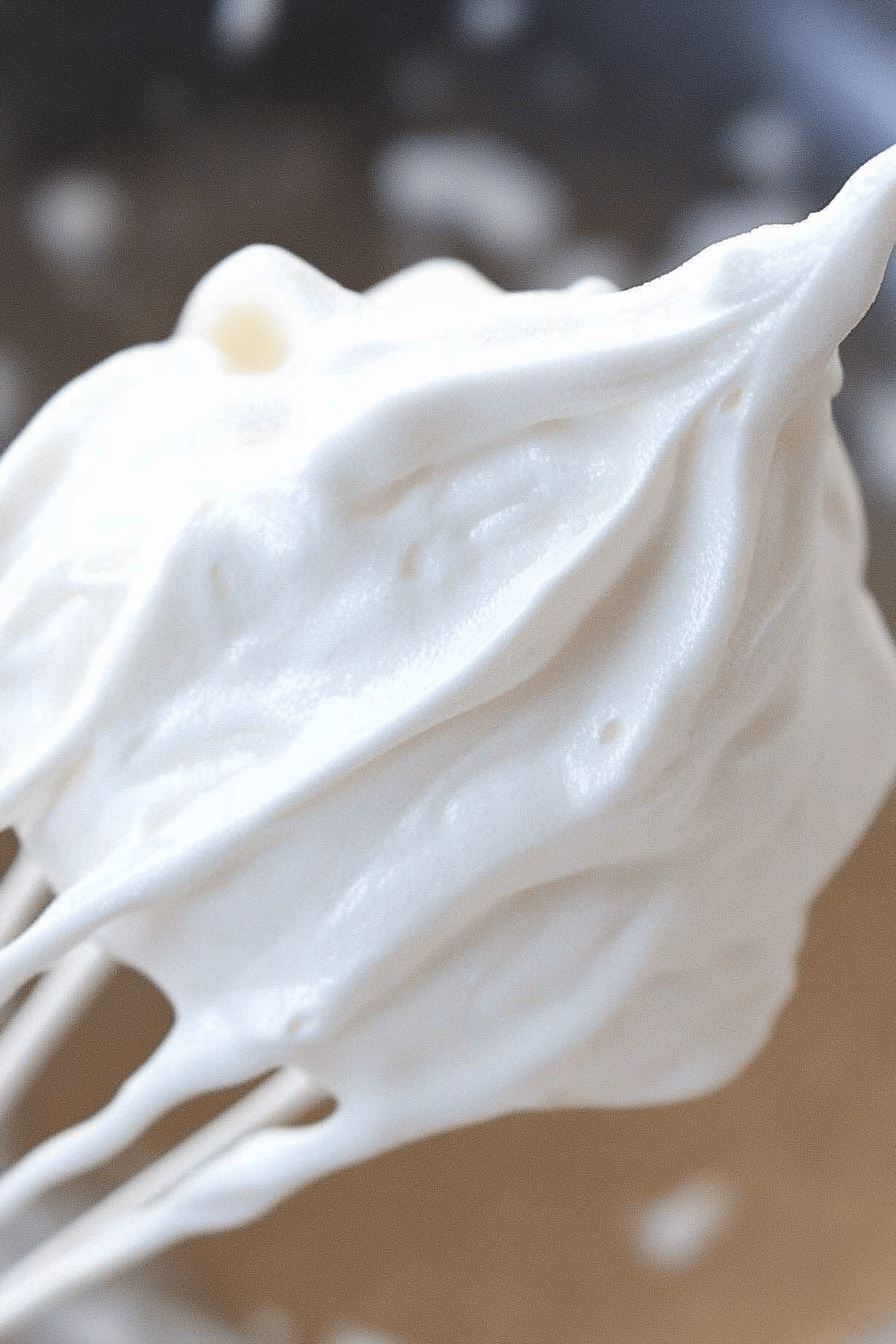 Whipped cream ingredients organized and measured on kitchen counter
