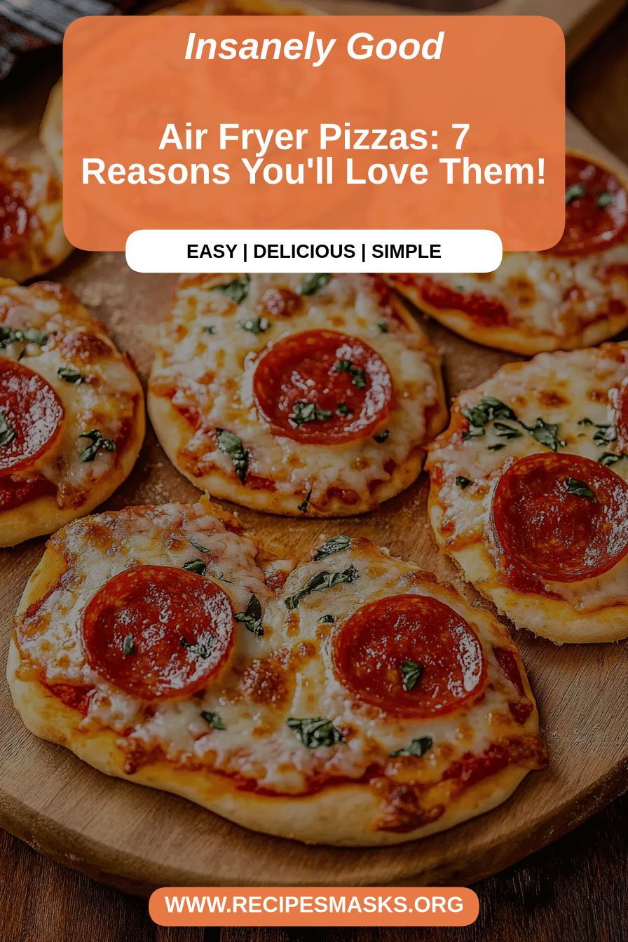 air fryer pizza final dish beautifully presented and ready to serve