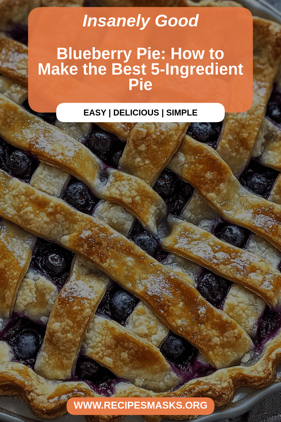 blueberry pie final dish beautifully presented and ready to serve