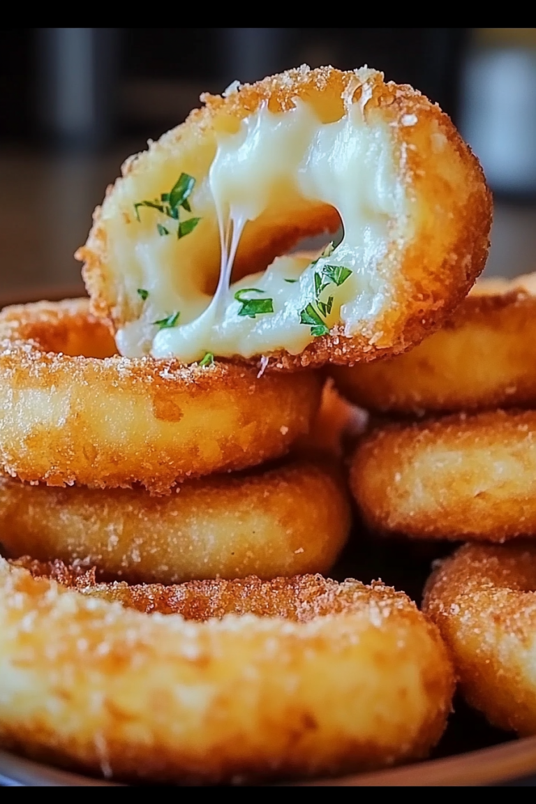 cheesy onion rings