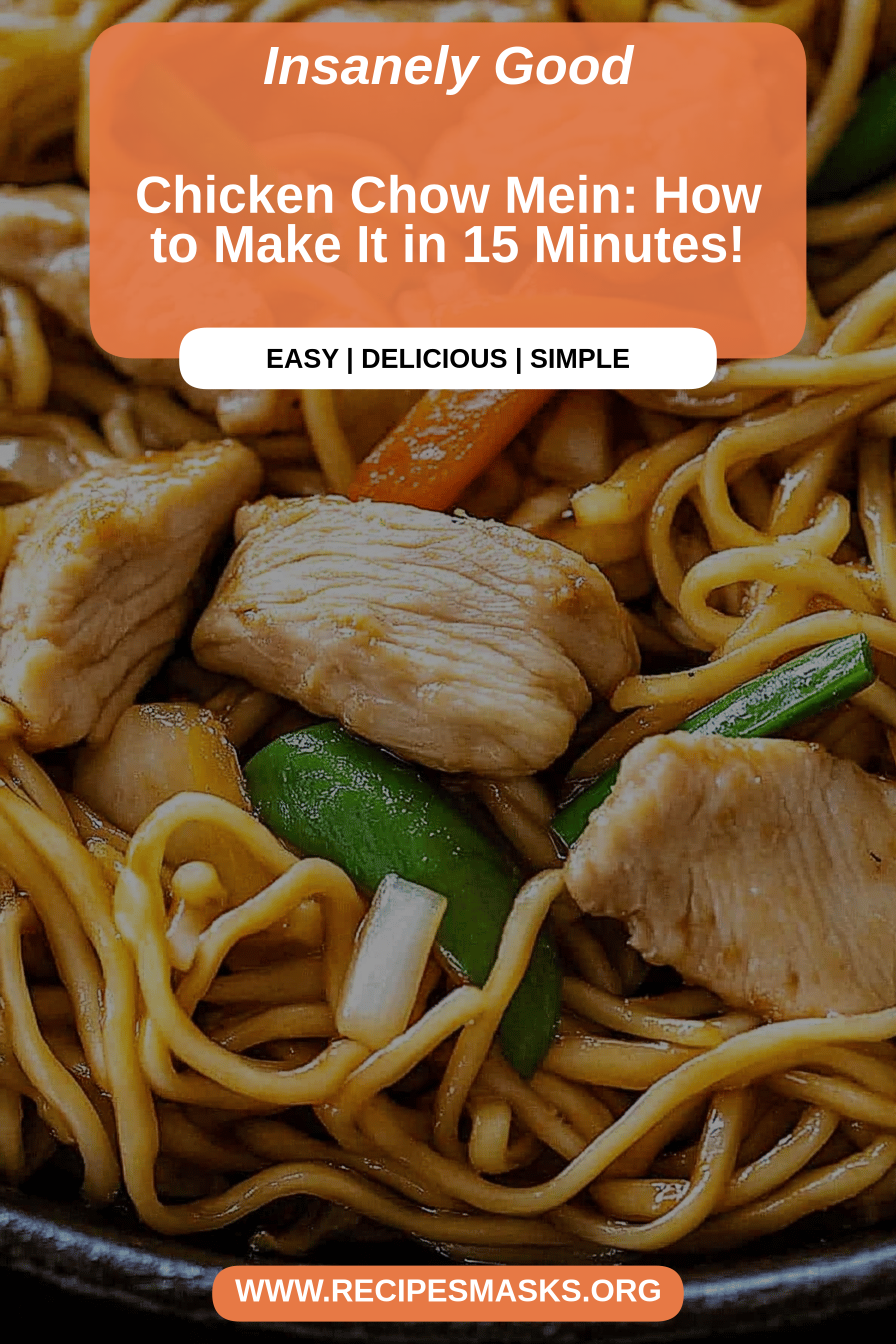 chicken chow mein final dish beautifully presented and ready to serve