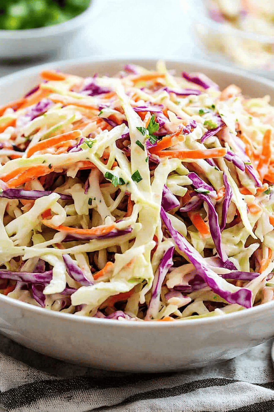 coleslaw recipe ingredients organized and measured on kitchen counter