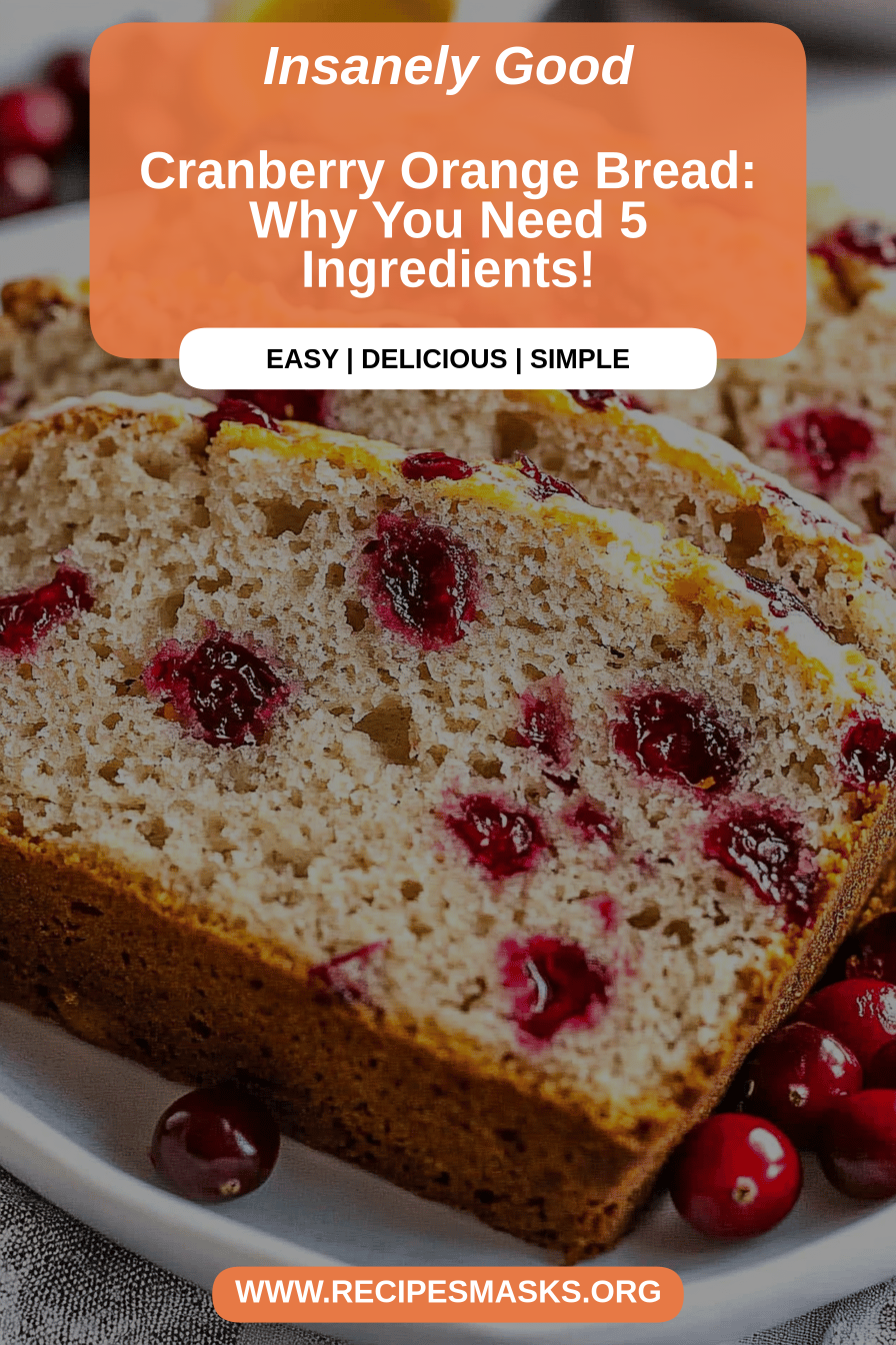 cranberry orange bread final dish beautifully presented and ready to serve