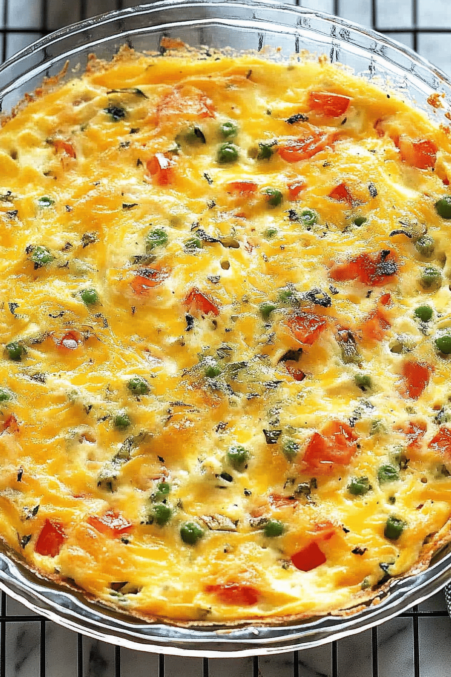 crustless quiche ingredients organized and measured on kitchen counter