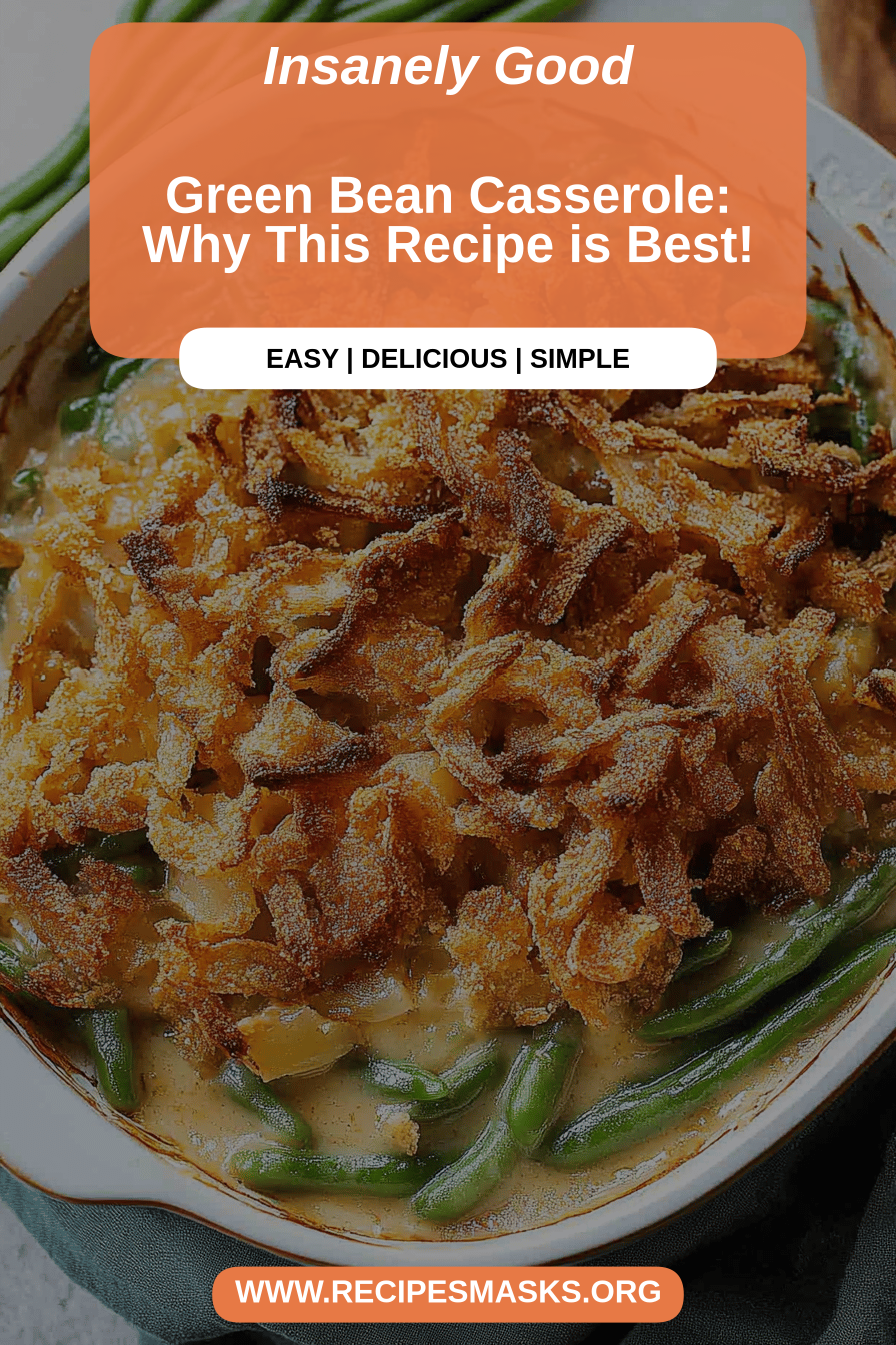 green bean casserole final dish beautifully presented and ready to serve