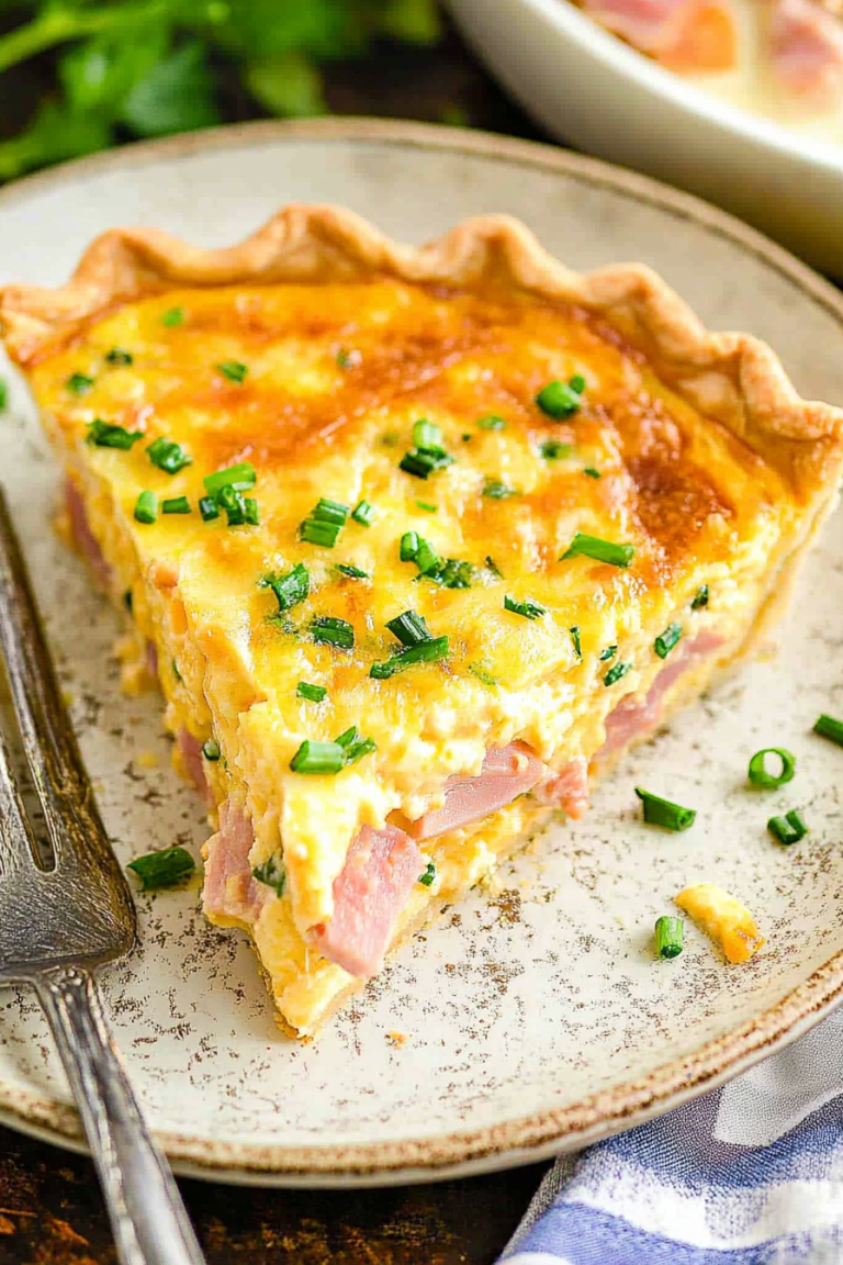 ham and cheese quiche