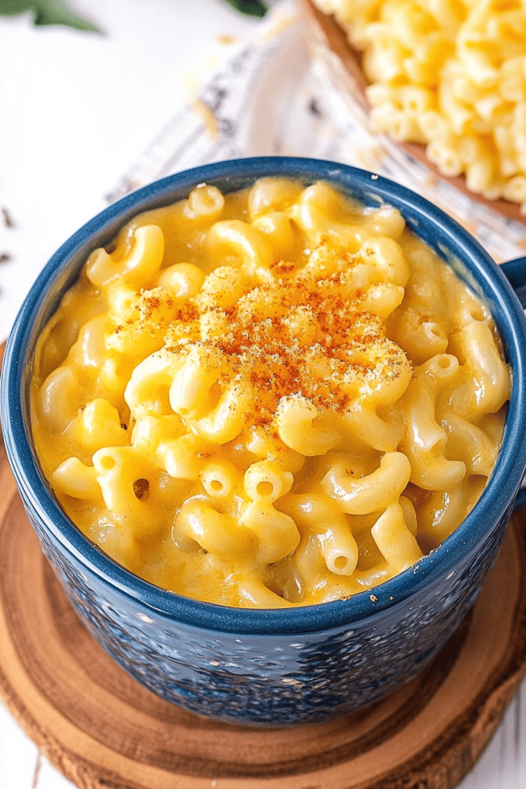 mac and cheese mug