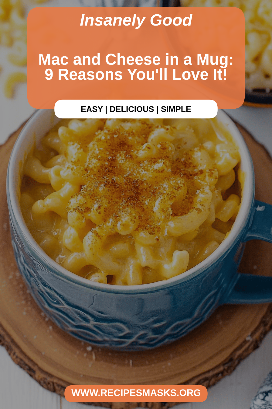 mac and cheese mug final dish beautifully presented and ready to serve