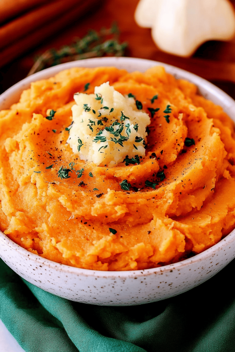 mashed sweet potatoes
