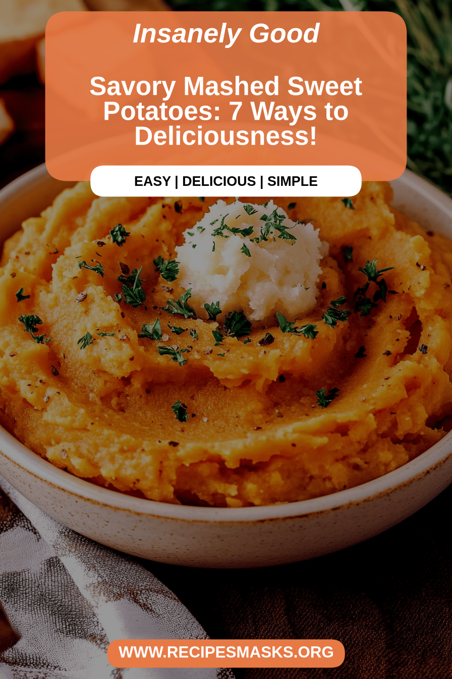 mashed sweet potatoes final dish beautifully presented and ready to serve