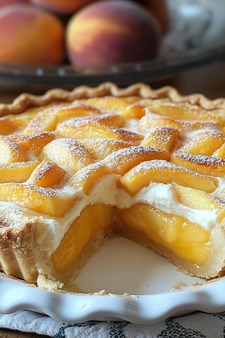 peaches and cream pie