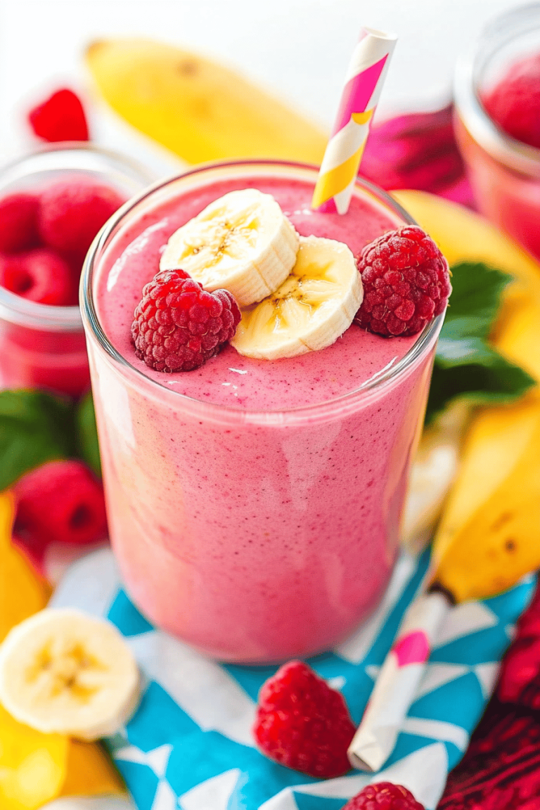 raspberry banana smoothie