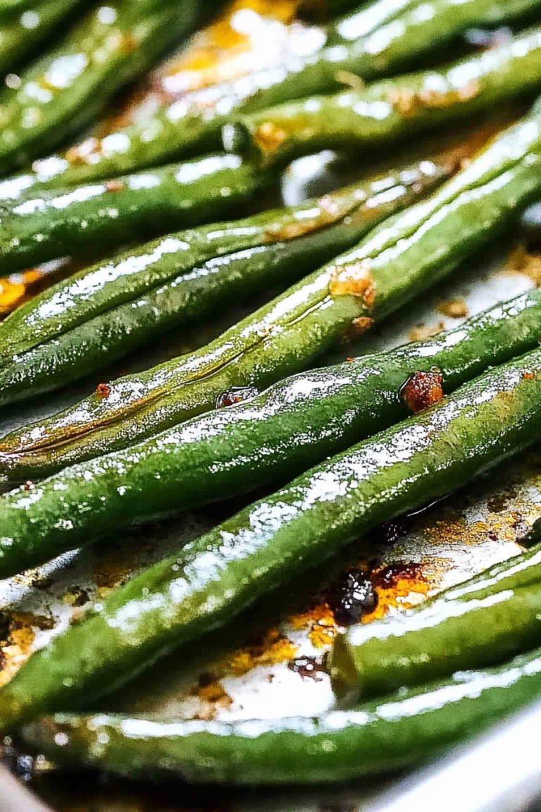 roasted green beans
