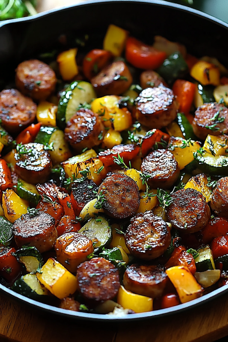 sausage and veggies skillet