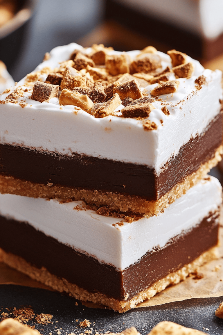 smores fudge bars