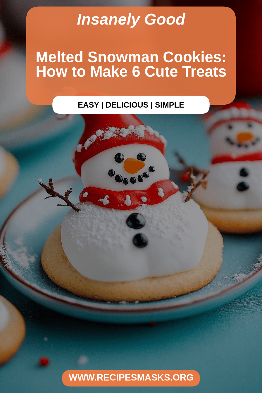 snowman cookies final dish beautifully presented and ready to serve