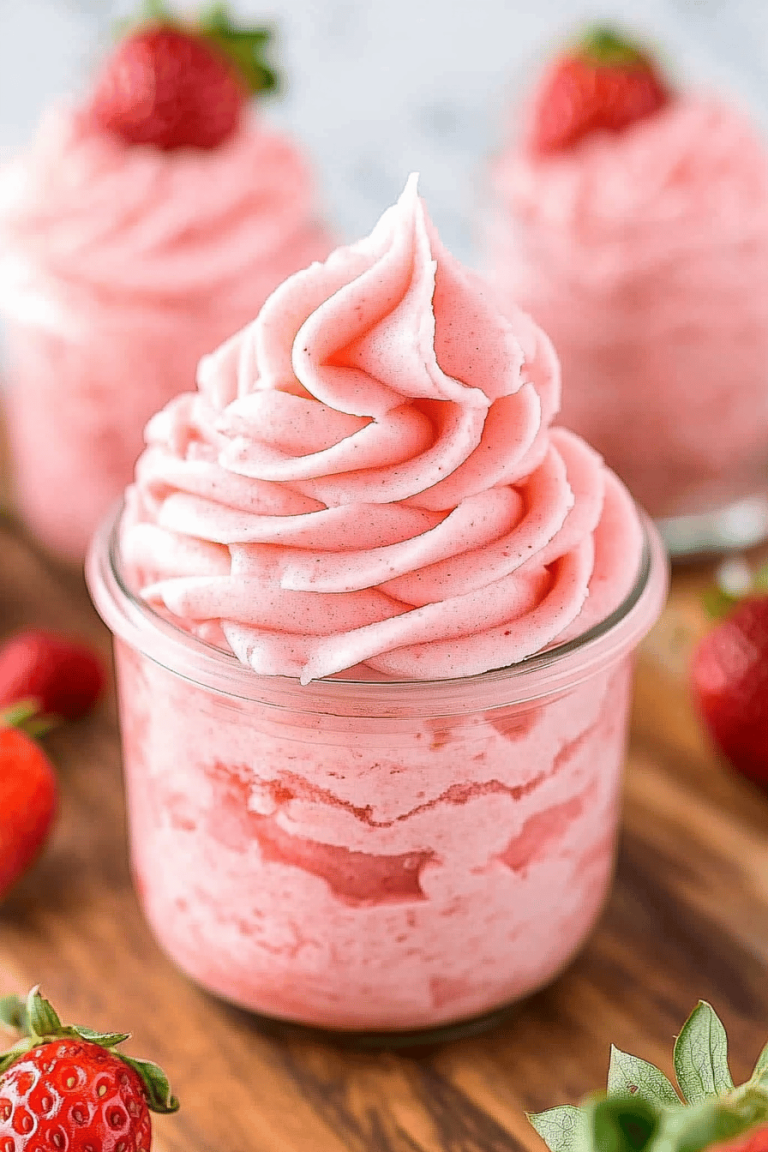 strawberry frosting
