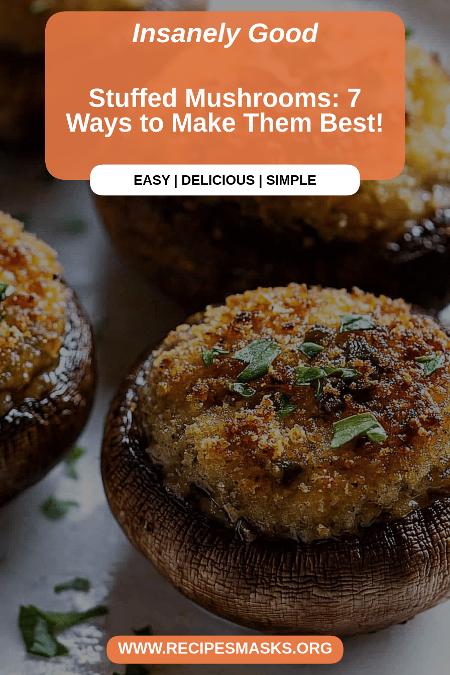 stuffed mushrooms final dish beautifully presented and ready to serve