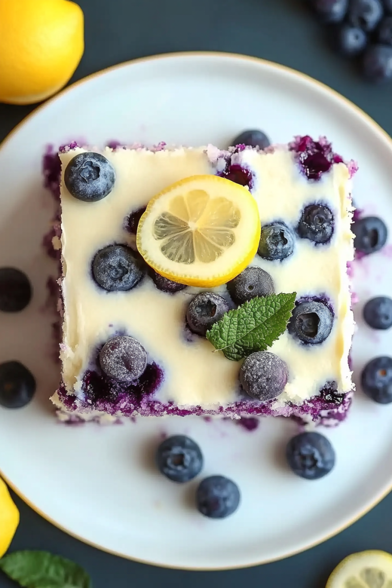 Lemon Blueberry Sheet Cake