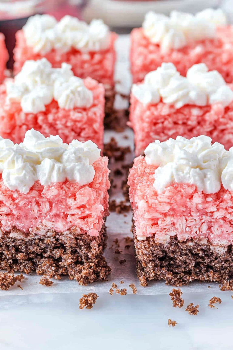 Neapolitan Krispie Treats