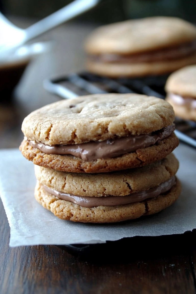 Nutella cookie sandwiches