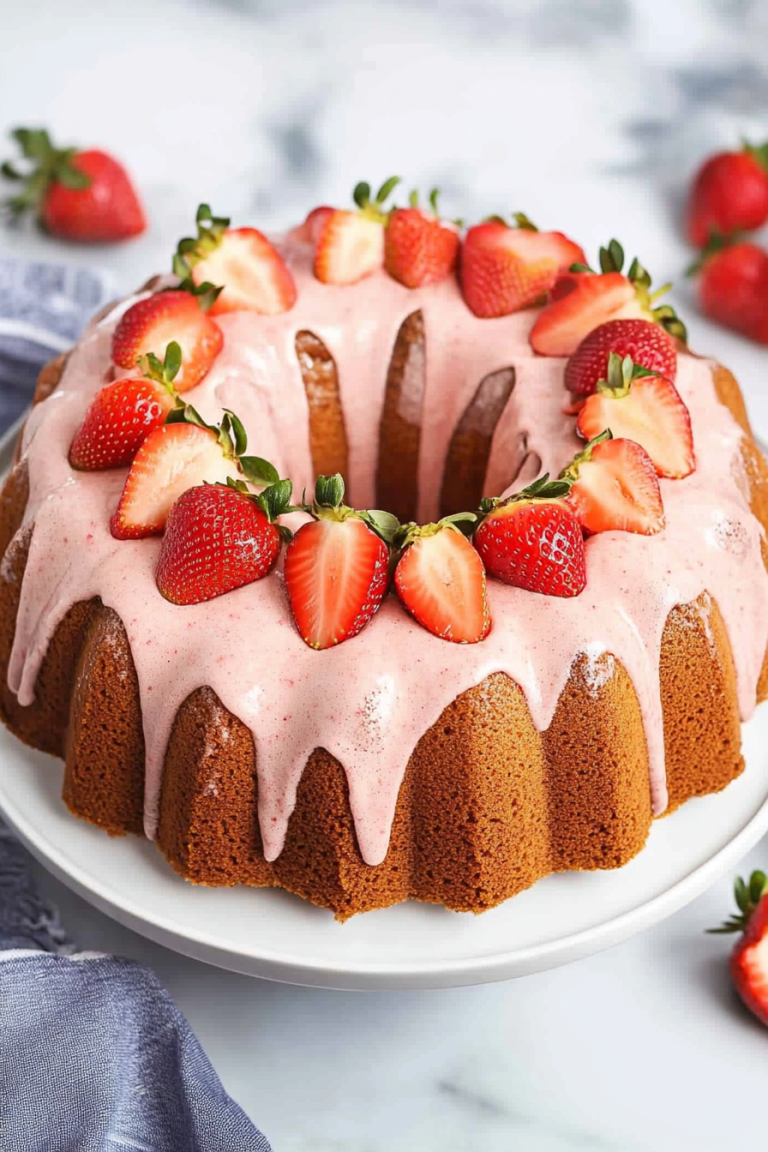 Strawberry Pound Cake
