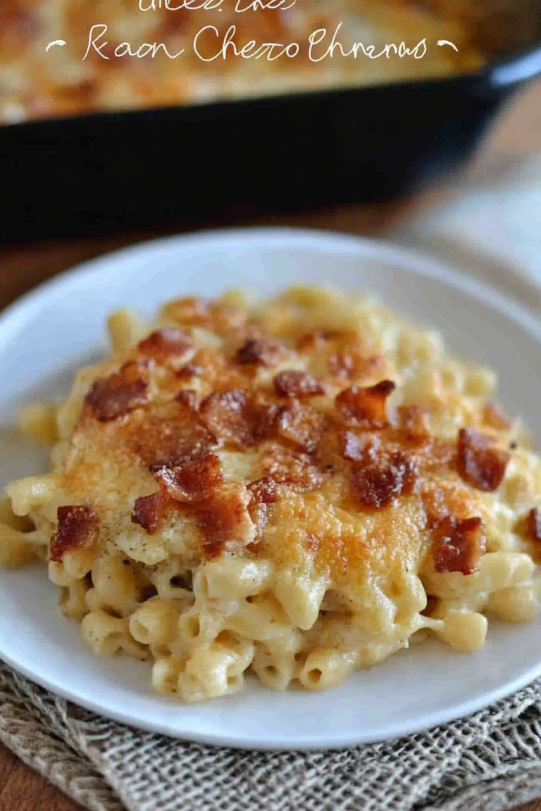 bacon cheese pasta