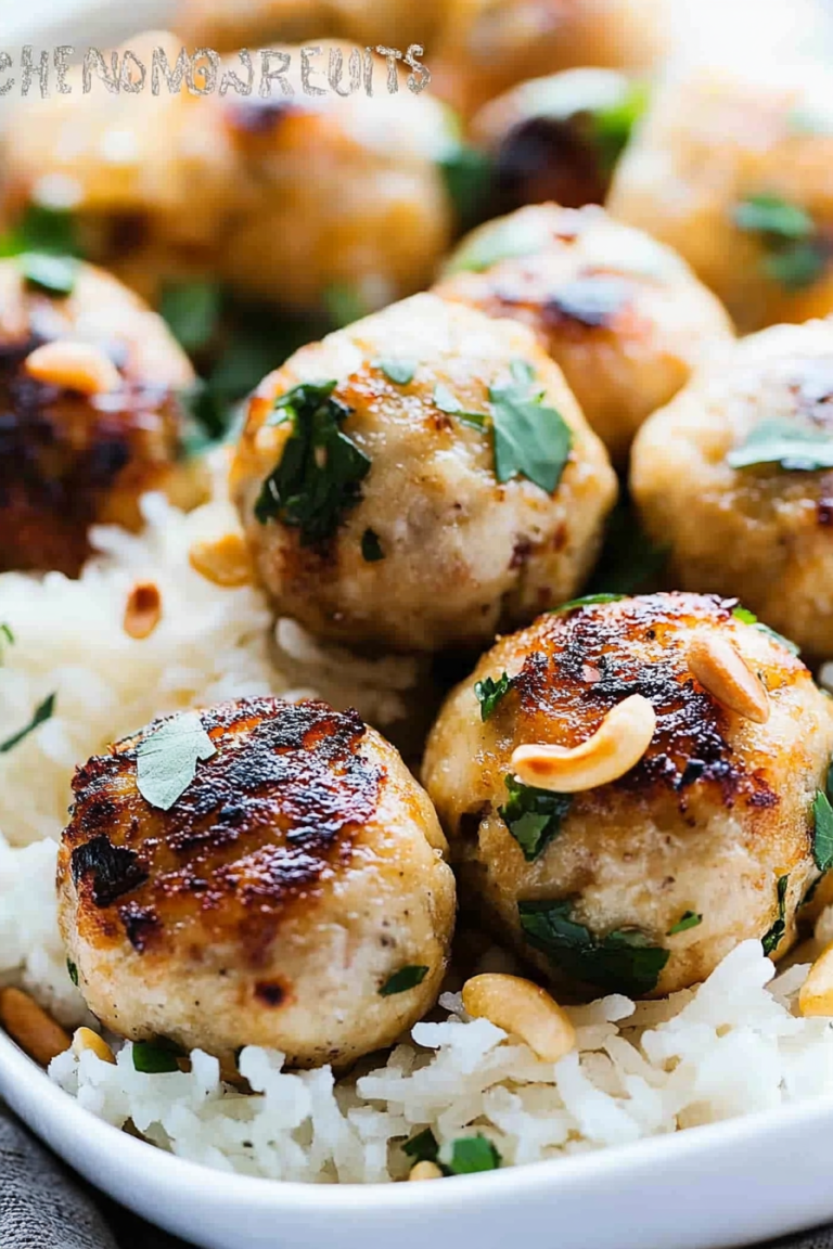 cashew chicken balls