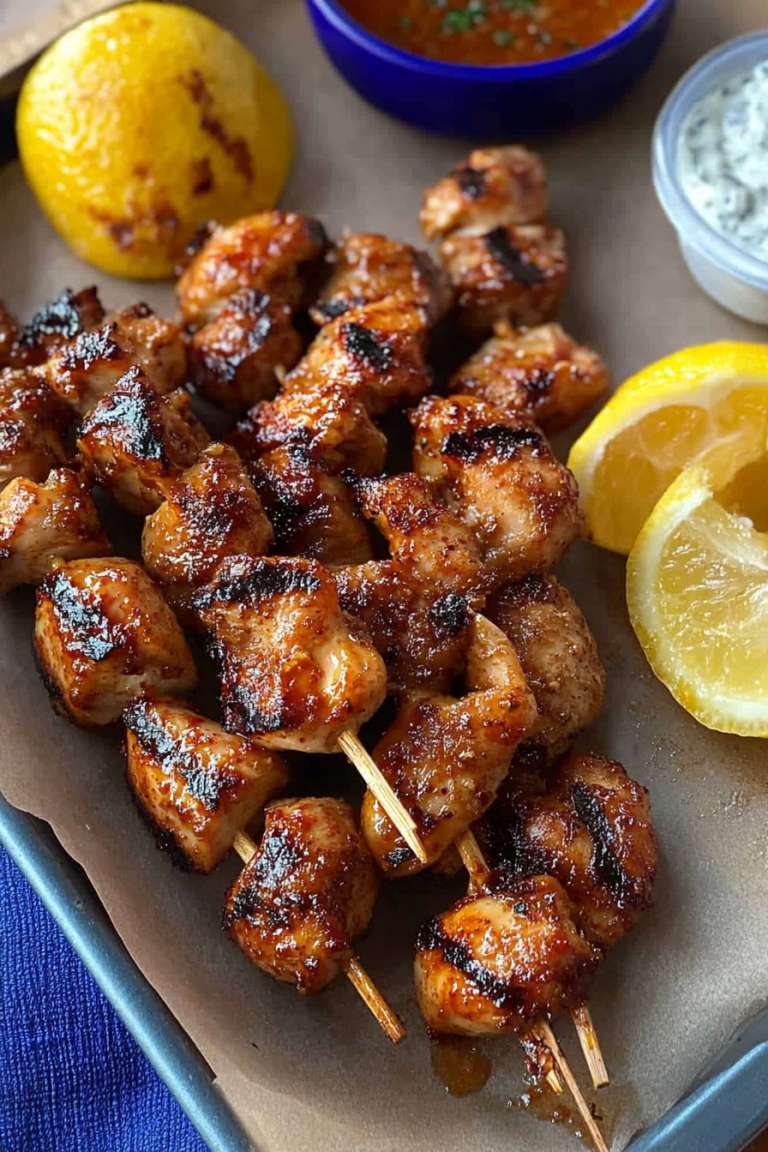chicken souvlakia skewers
