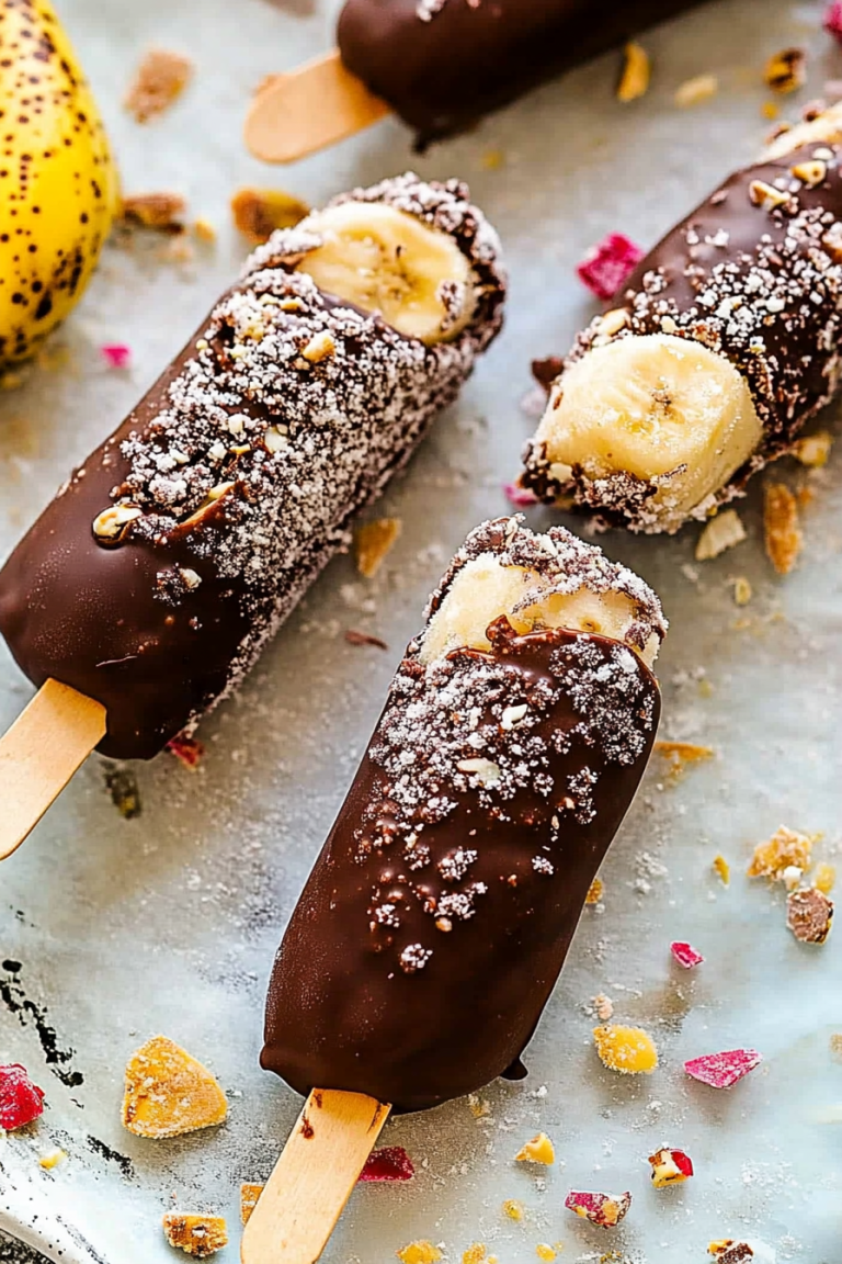 chocolate frozen bananas