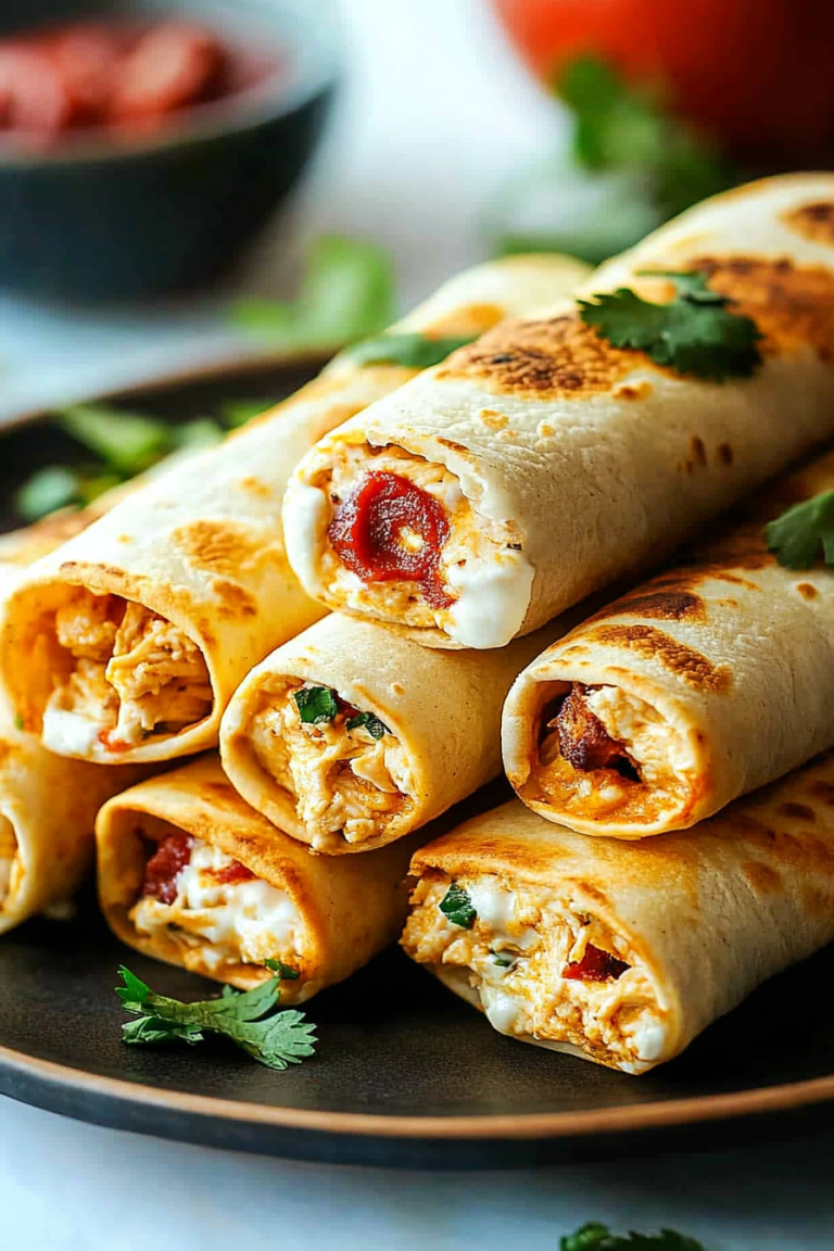 cream cheese chicken taquitos