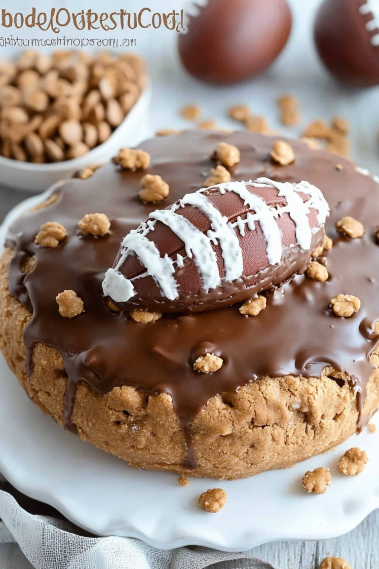 football cookie cake