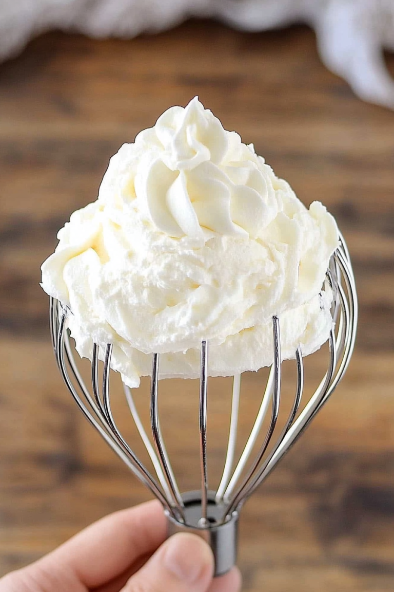 homemade whipped cream