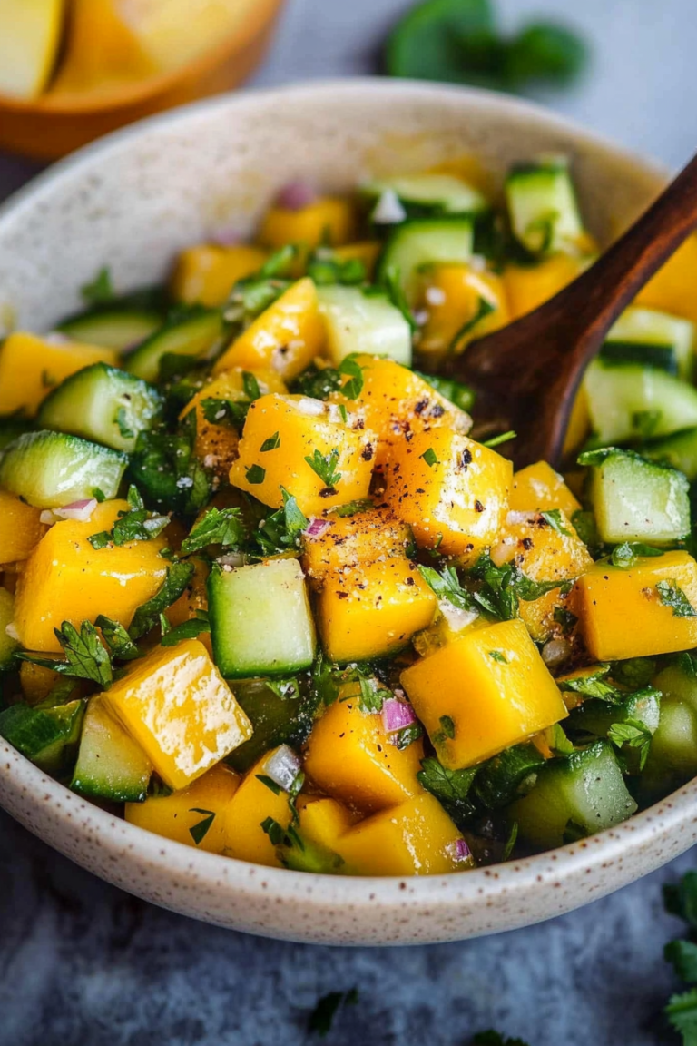 mango cucumber salad