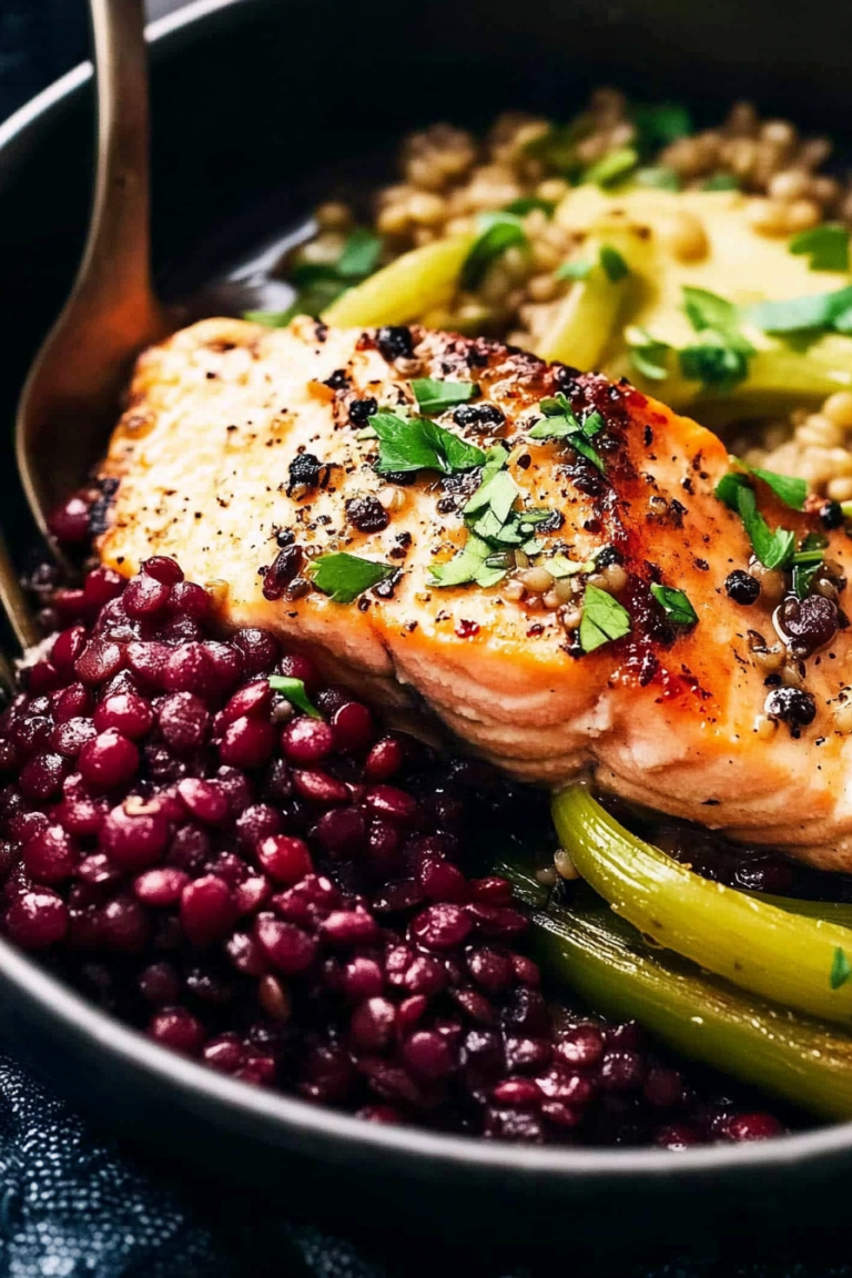 salmon lentils recipe