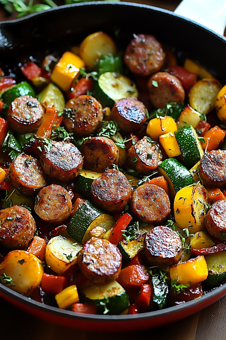 sausage and veggies skillet