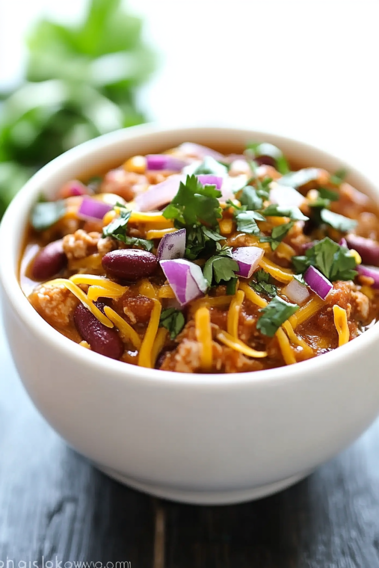 slow cooker turkey chili